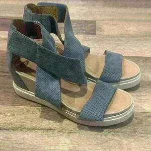 Dr. Scholl’s Sheena Wedge Sandals Moss Green Size 8